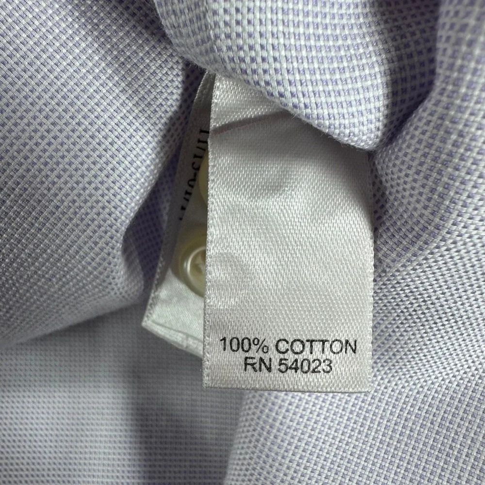 Banana Republic Dress Shirt Mens M Medium Lavender Non-Iron Slim Fit Long Sleeve